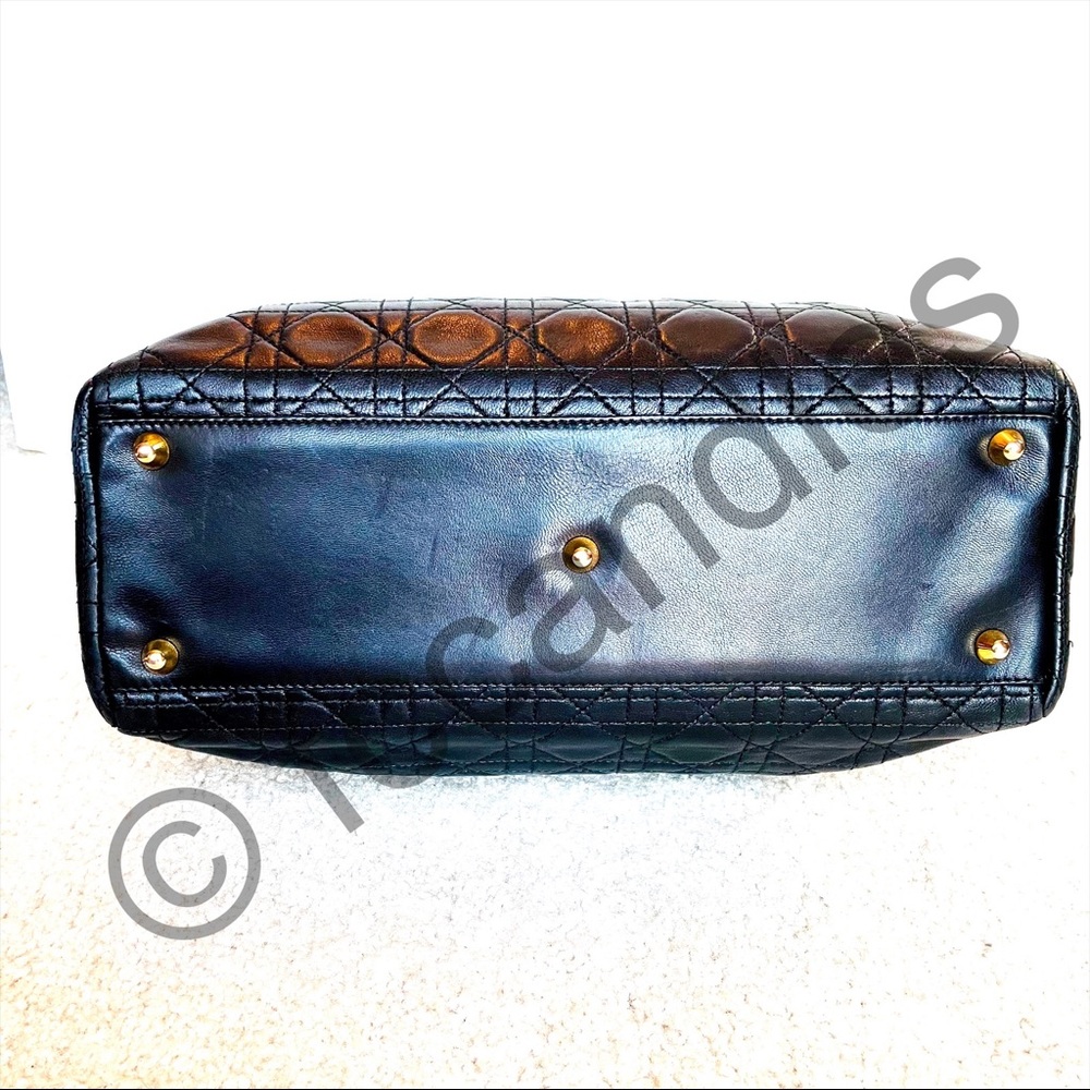 Vintage Large Dior Lady Dior in Lambskin - Picture 3 of 16